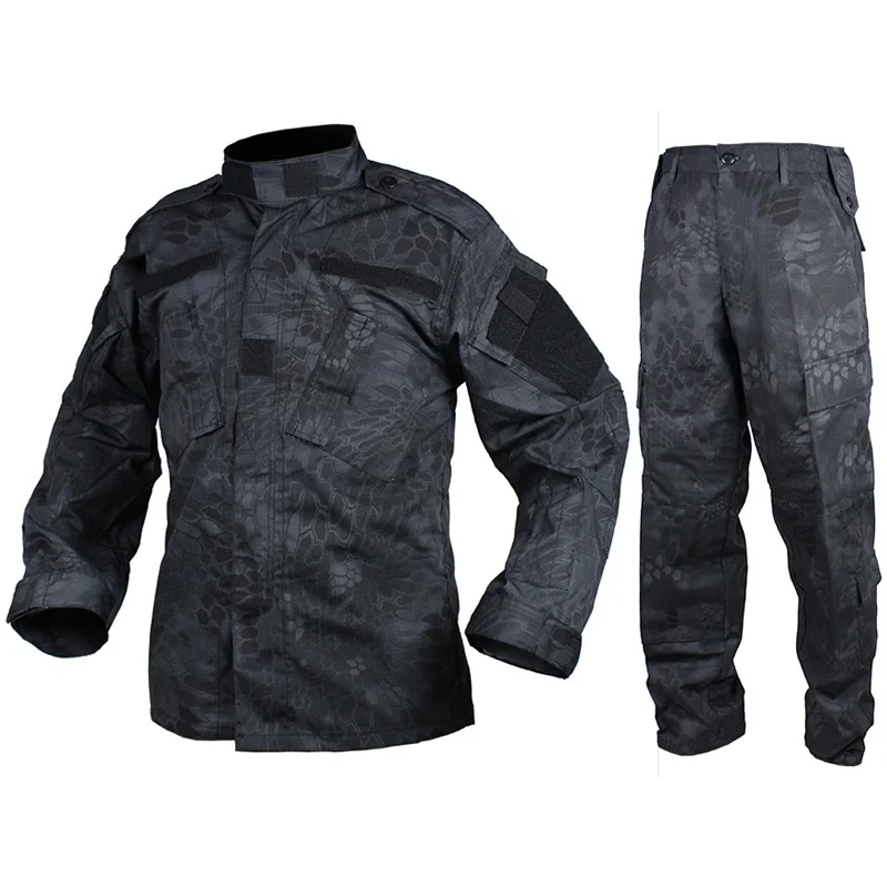 Airsoft Tactical Camouflage Military Army BDU Uniform Combat Shirt & Pants Set Outdoor Paintball Hunting Clothing(TYP) tactical airsoft military army bdu uniform woodland combat shirt
