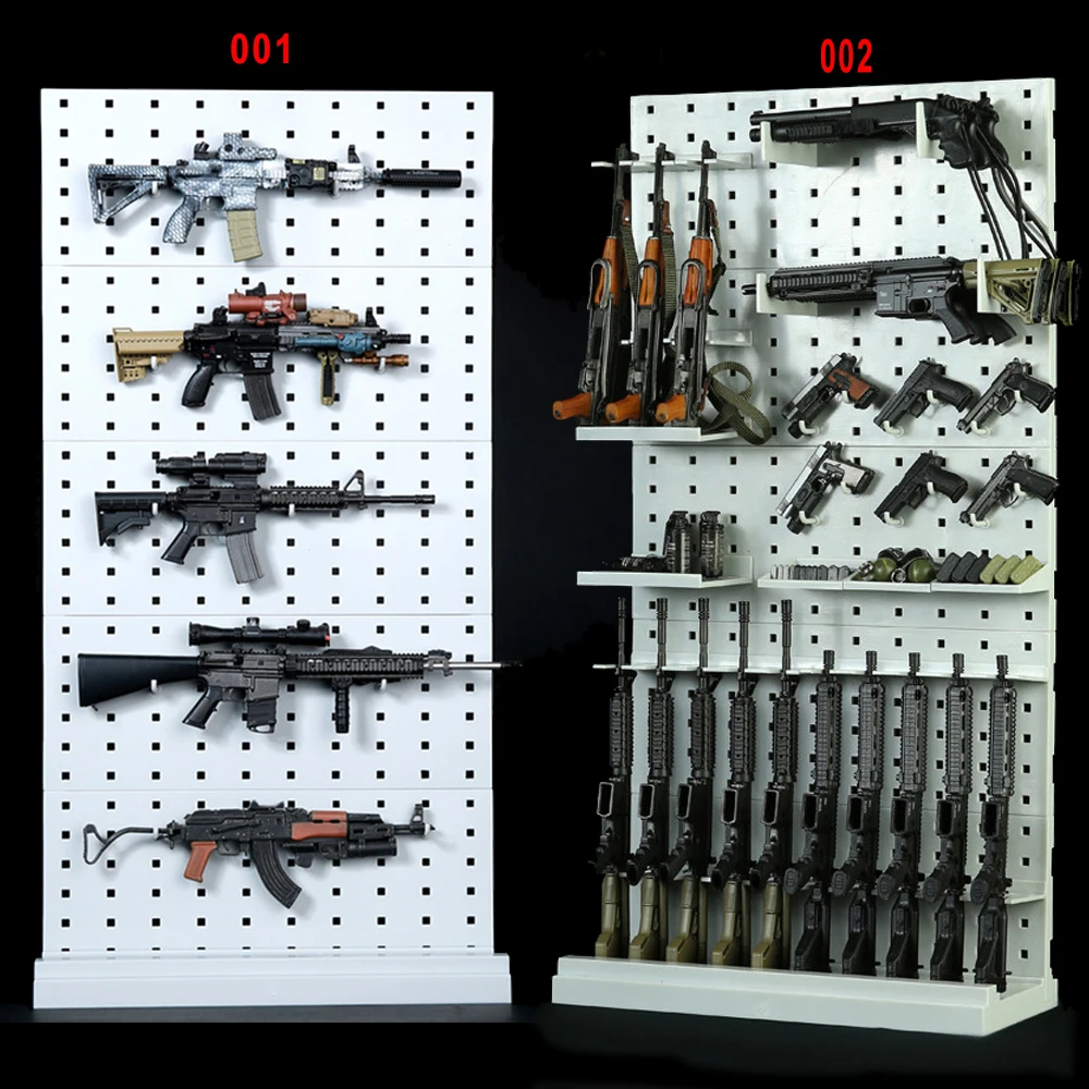 

Model 001/002 1/6 Scale Gun Rack Modular Weapon Guns Display Stand Set (Weapons not included) For 12" Soldier Action Figure Toys