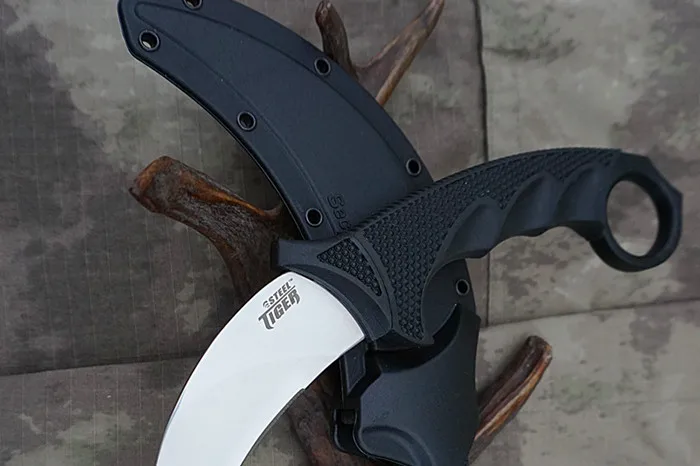 Новый нож karambit из холодной стали стальной Tigers с фиксированным лезвием походные