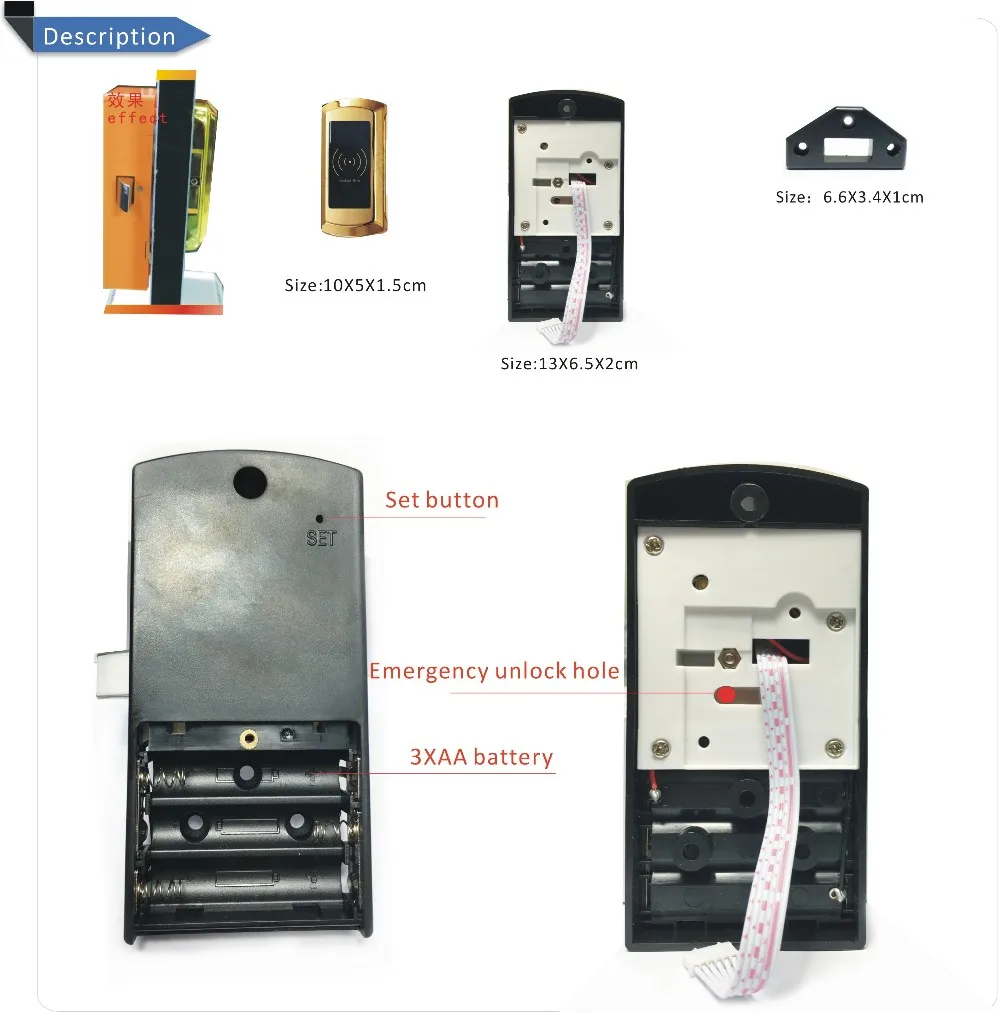 10 шт RFID 125 KHZ шкафчики Электрический замок для шкафа электронный замок ключ для электронного замка+ 1 шт карты