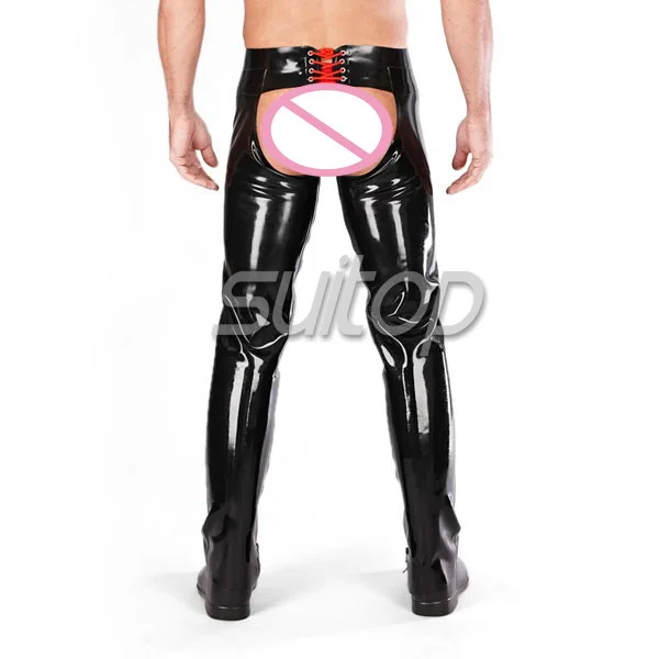Suitop Резиновые латексные chaps джинсы для мужчин|mens rubber jeans|jeans for menjeans jeans |