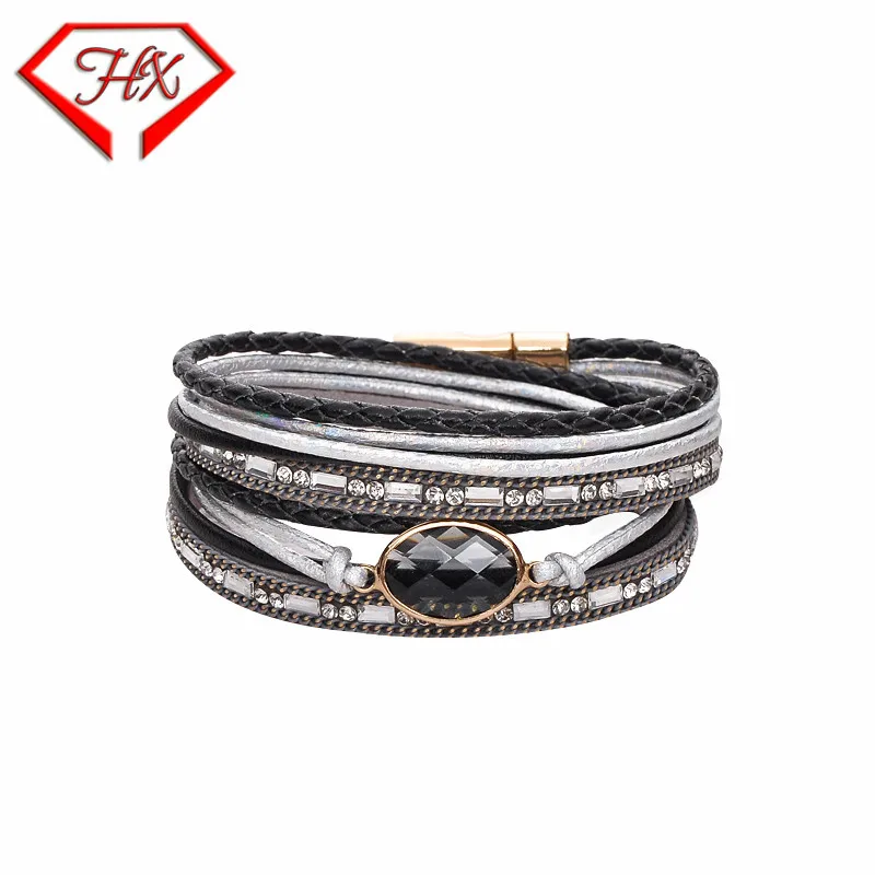 HX новые европейские и американские модные женские магнитные пряжки Золотая