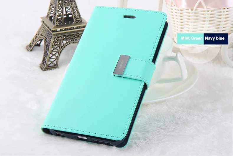 2017 Новый Пункт Богатые Дневник GoosPery Бумажник Телефон Кожаный Чехол Case Для Samsung