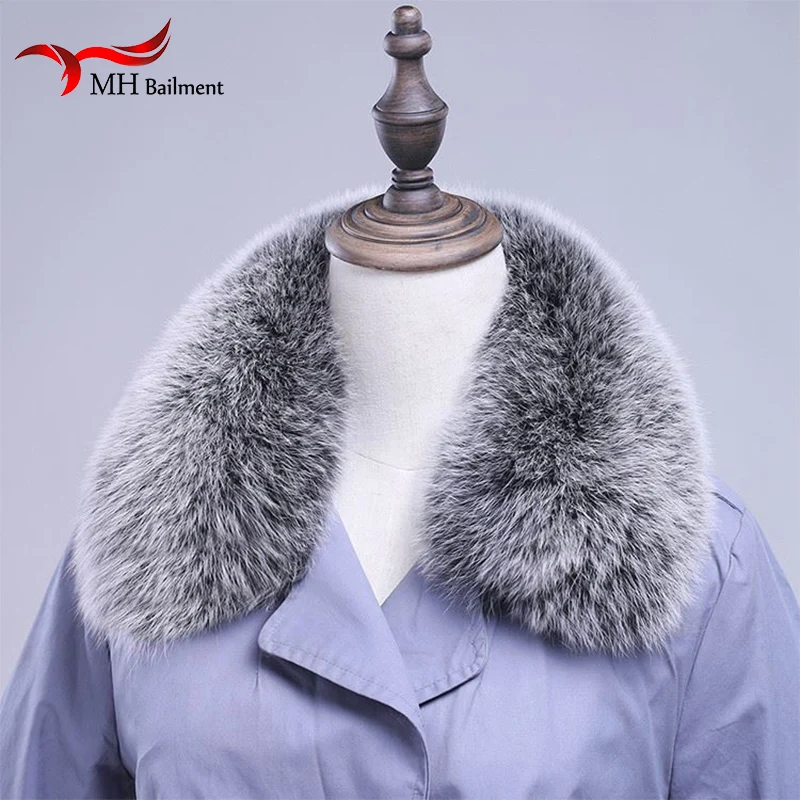 Женский шарф из натурального Лисьего меха модное пальто свитер шарфы воротник