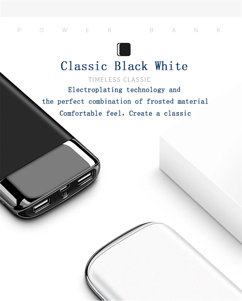 Для Xiao mi iphone 8 SE X mi power Bank 30000 мАч Внешняя батарея PoverBank портативное зарядное устройство для сотового телефона power bank 18650 светодиодный 2 USB