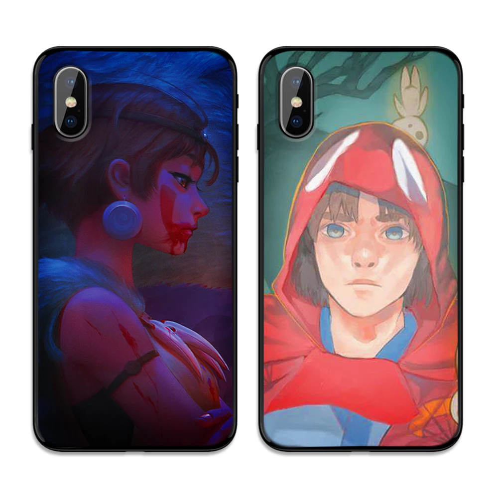 Фигурка Принцесса Мононоке мультфильмы мягкая термополиуретановая крышка-чехол