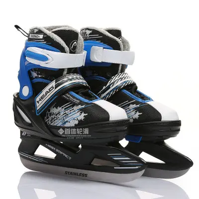 ball size L blue Взрослый ребенок Регулируемый ледяной скейт обувь для трюков ледяное лезвие коньки мяч нож с орнаментом хоккейный нож настоящий ледяной Скейтбординг ID12 - Цвет: ball size L blue