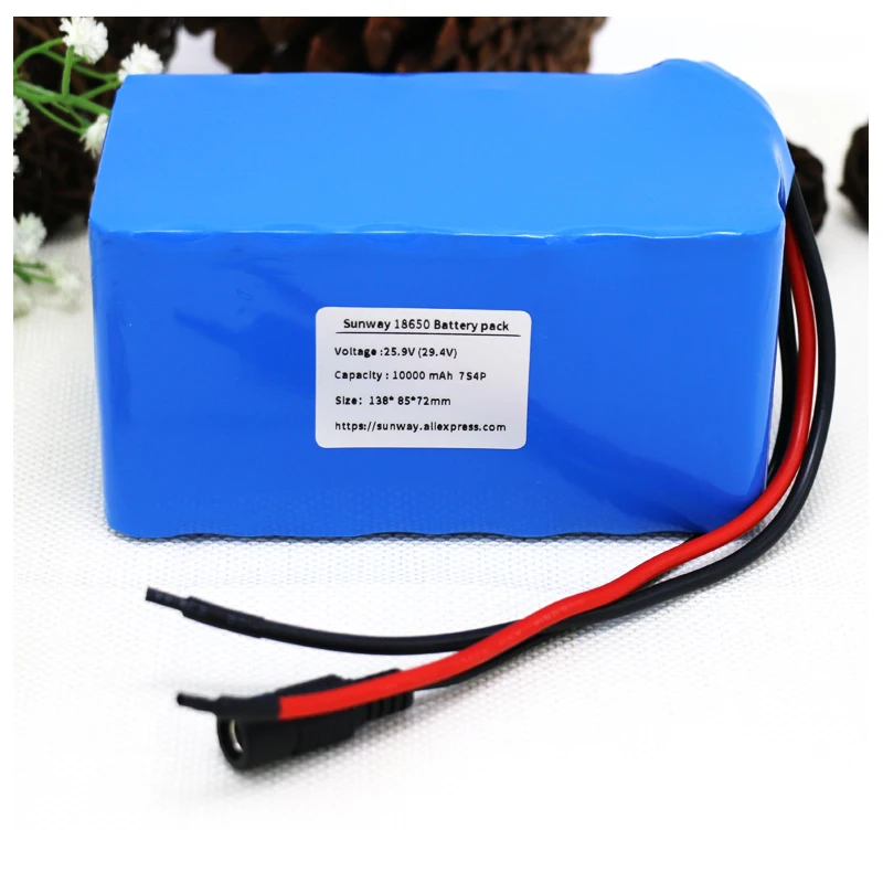 AERDU 7S4P 24 V 10Ah 25,2 V 29.4VLi-ионный Батарея пакет с 25 ABMS для электрический мопед ebike самокатов свет велосипед мощности баланс автомобиля