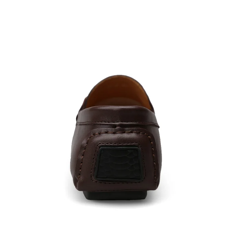 Men Brand Sneakers Leather Casual Slip on Man's Brown Black Driving Boat Shoes Comfortable Male Loafers Soft Spring Autumn | Обувь