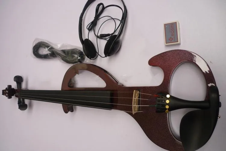 4/4 музыкальные инструменты электрическая скрипка с бантом ручная работа|instrument