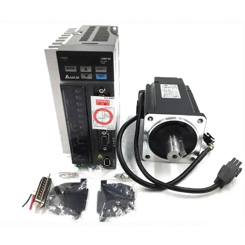 

Delta 100W 0.32NM 3000RPM 40mm ECMA-C20401FS + ASD-B2-0121-B AC servo motor drive kit and 3M cable with brake