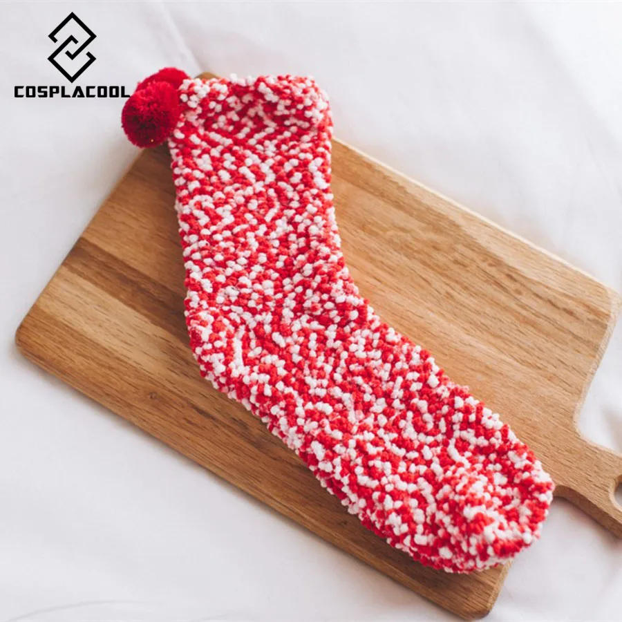 [COSPLACOOL] без коробки! Японские Харадзюку зимние носки женские коралловые