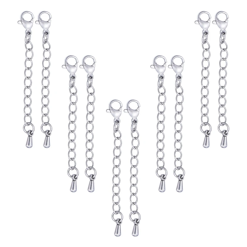 LASPERAL сделай сам ювелирное изделие ожерелье удлинительная цепочка из нержавеющей