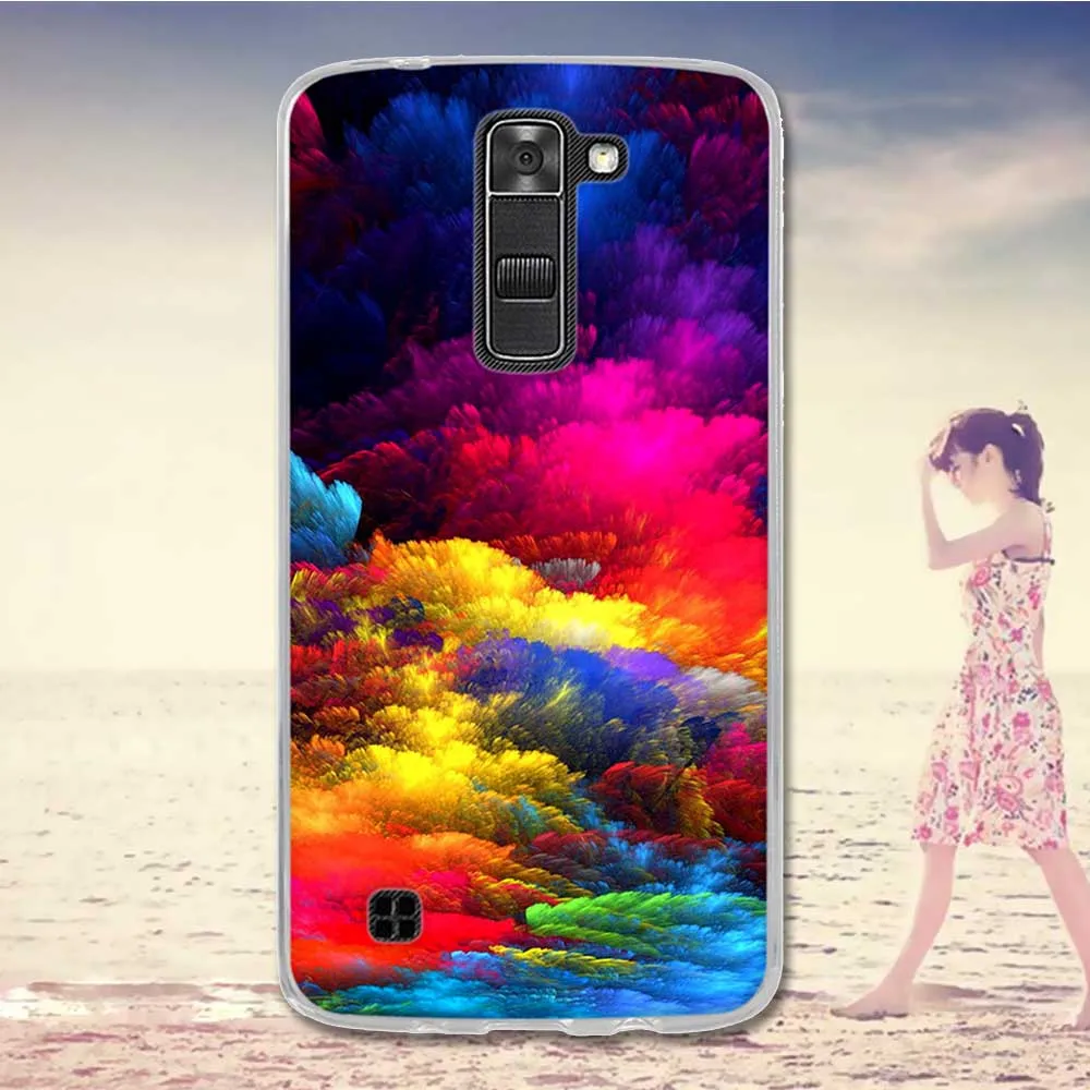 Чехол для LG K7 X210 X210DS MS330 Tribute 5 Dual SIM M1 TPU 3D рельефная печать силиконовый чехол LS675 Q7 0