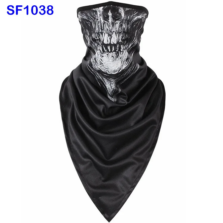 SF1038 WildSurfer плюс треугольные Braga Cuello походные шарфы для верховой езды дышащие полулицевые маски черепа велосипедная Лыжная бандана для рыбалки FJ37 - Цвет: SF1038