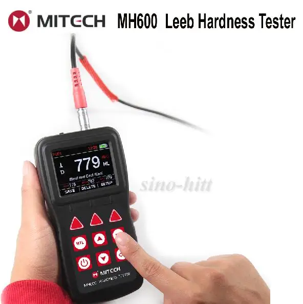 MH600 Профессиональный цифровой портативный тестер твердости Leeb NDT|Прибор для