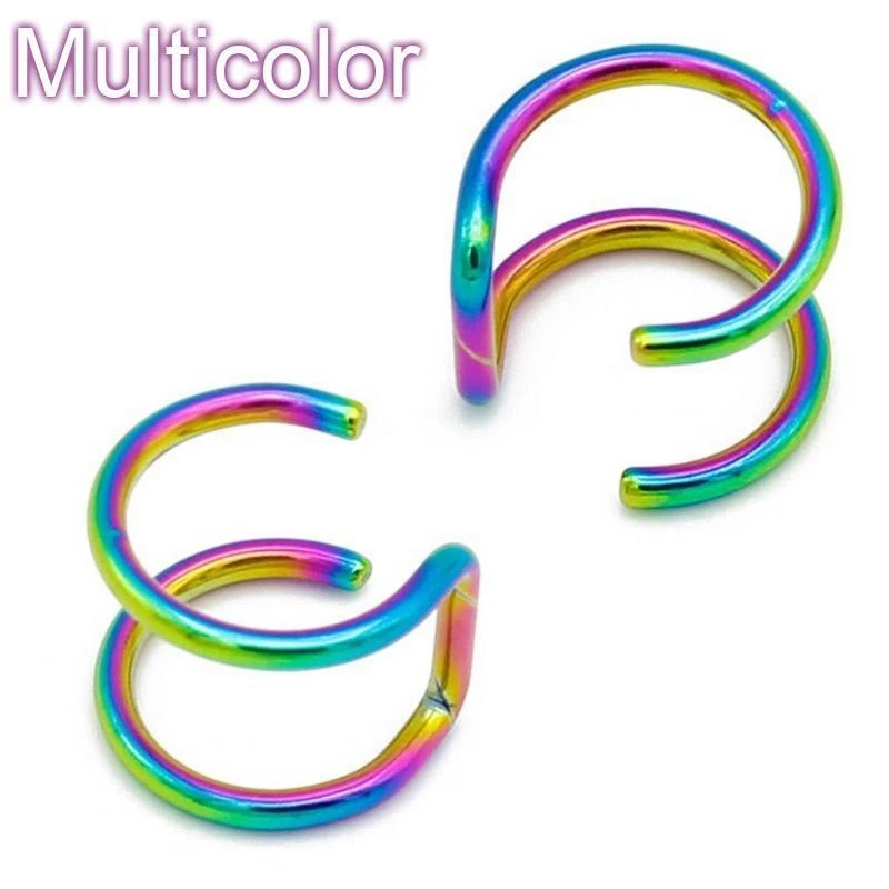 LASPERAL Rock Ear унисекс Клипсы Серьги Панк титановая сталь без пирсинга хрящей манжеты