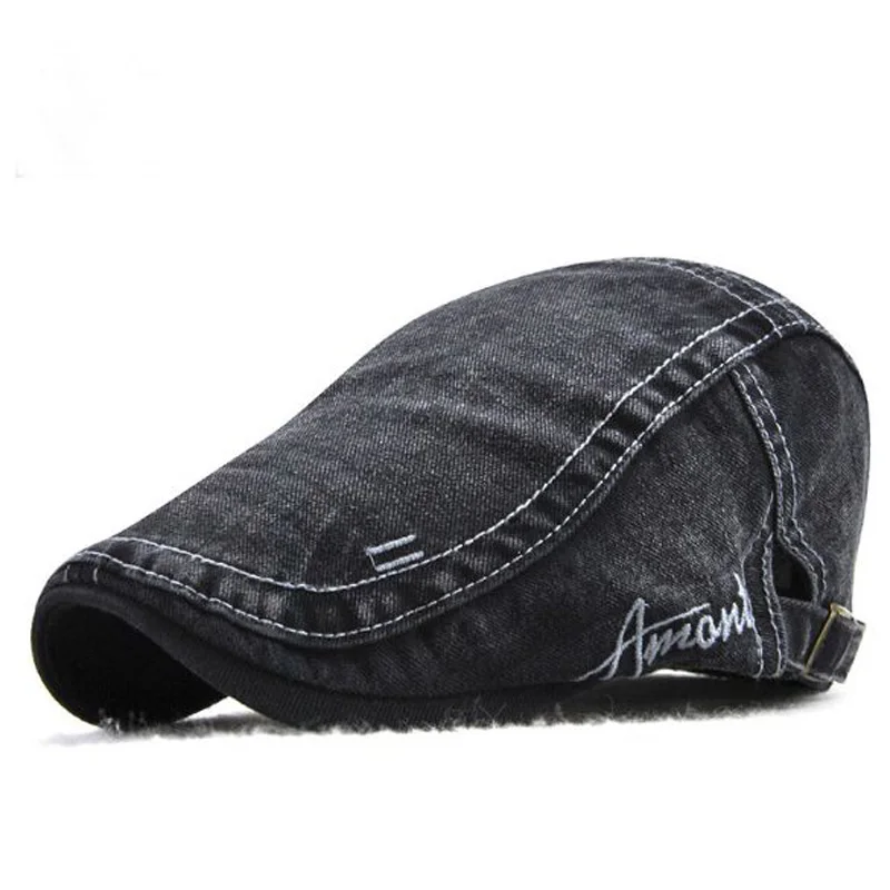 

Europe America Wash Do Old Berets Caps Spring summer Embroidery Letters Cotton Hats For Women And Men Brand Snapback Casquette