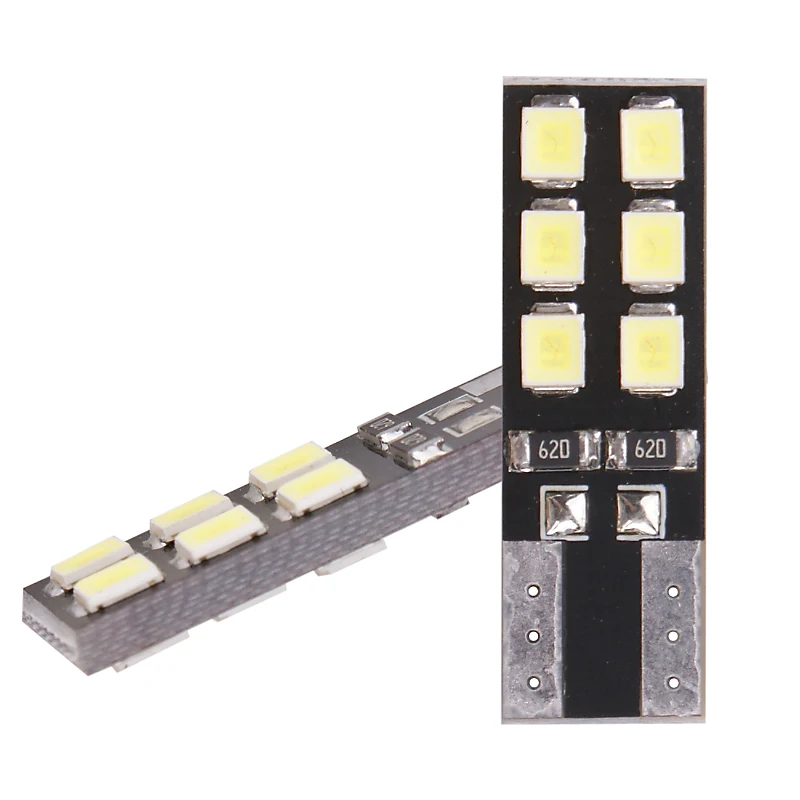 10 шт./лот T10 светодиодный W5W Canbus огни 194 12smd 2835 Светодиодный лампы автомобилей ошибок светодиодный свет Стоянкы Автомобилей автомобиля боковой свет лампа габаритного фонаря 12V