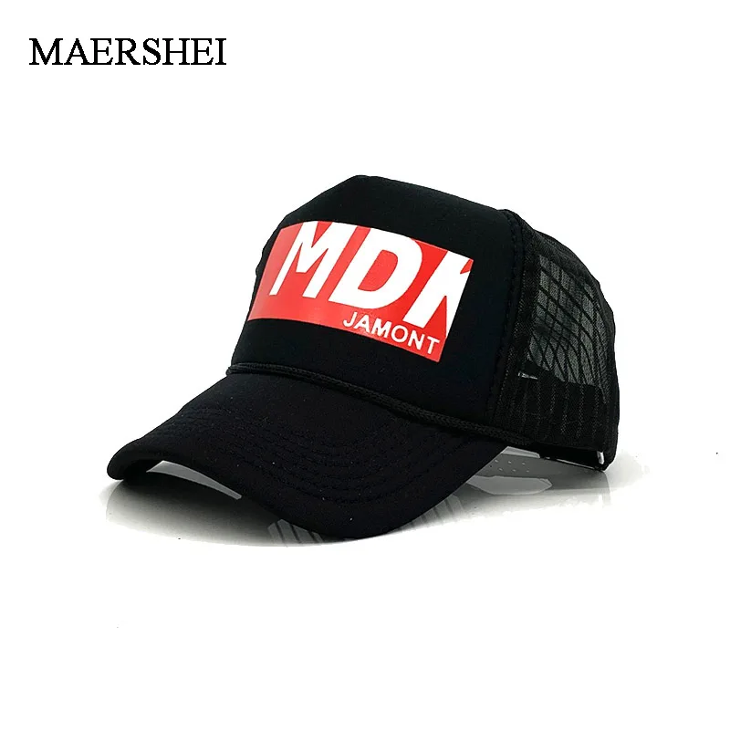 MAERSHEI бейсбольные кепки MDK печатные буквы Летняя Сетка Мужская Ms. открытый