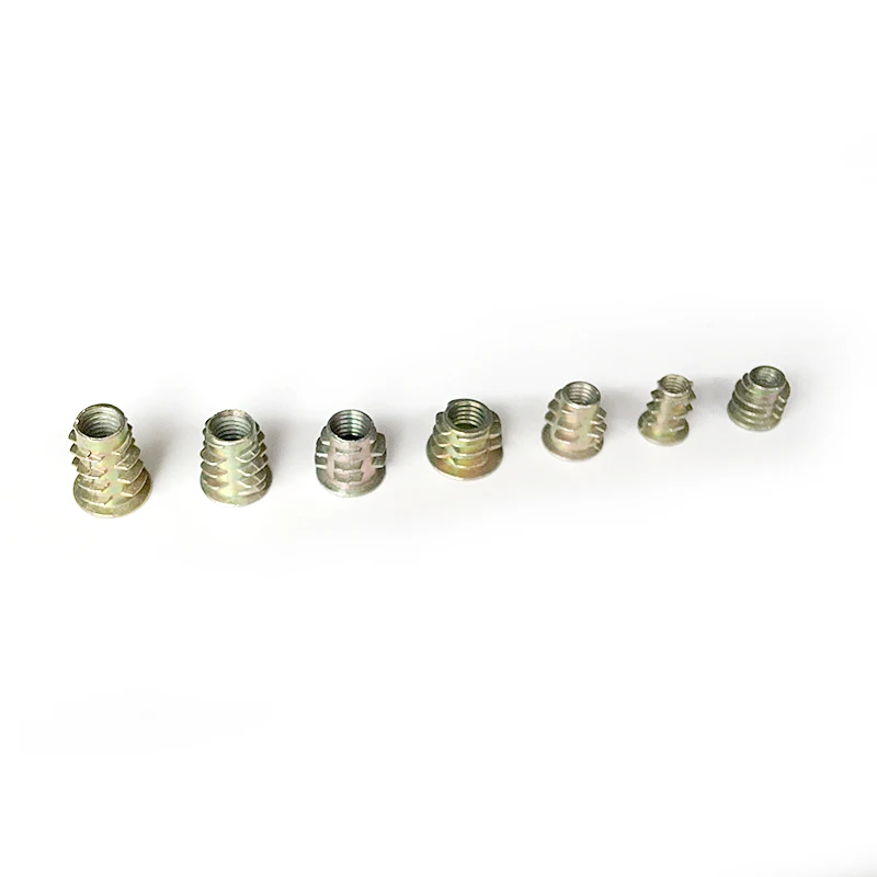 70Pcs/set M4/M5/M6*8/10/13 Zinc Alloy Thread For Wood Insert Nut Flanged Hex Drive Head Furniture Nuts Assortment Kit | Обустройство