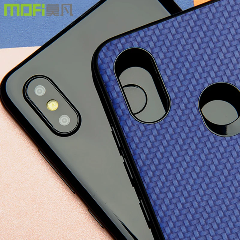 xiaomi redmi note 6 pro case Mofi weave grain 6pro fitted cover hard back global version |