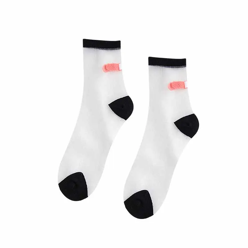 Модные короткие носки средней длины из стекловолокна женские ультратонкие