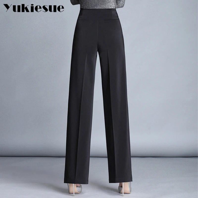 Широкие брюки Капри женские 2018 Лето Весна OL формальные Свободные повседневные