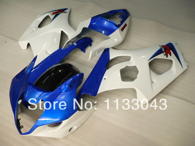 

Injection mold For SUZUKI GSX-R1000 K3 03 04 Blue White B325 GSX R1000 K3 GSXR 1000 2003 2004 GSXR1000 Fairing Kit