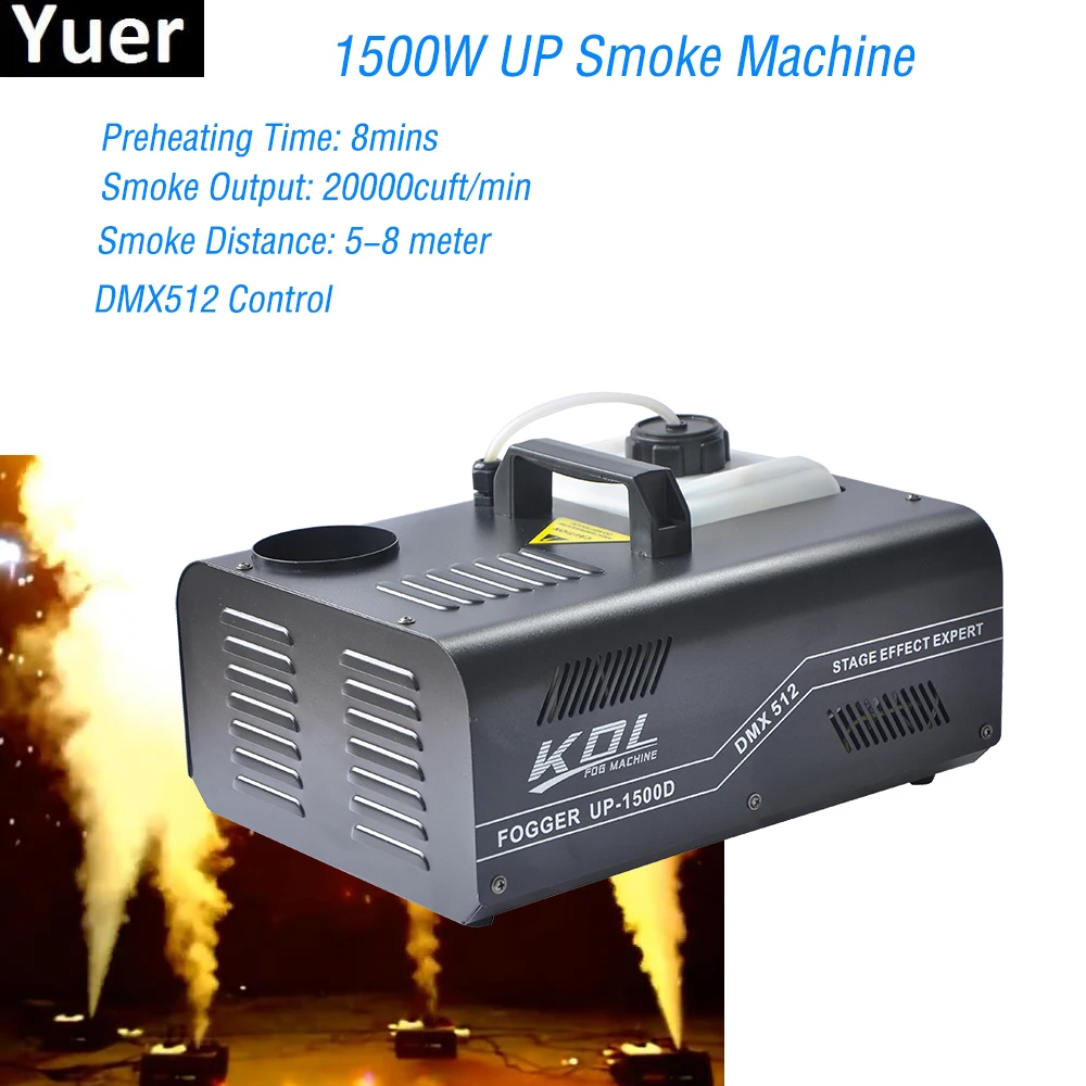 

1500W DMX512 And Wireless Control UP Smoke Machine Pyro Vertical Fogger For Disco DJ Wedding Party Bar Stage Equipment