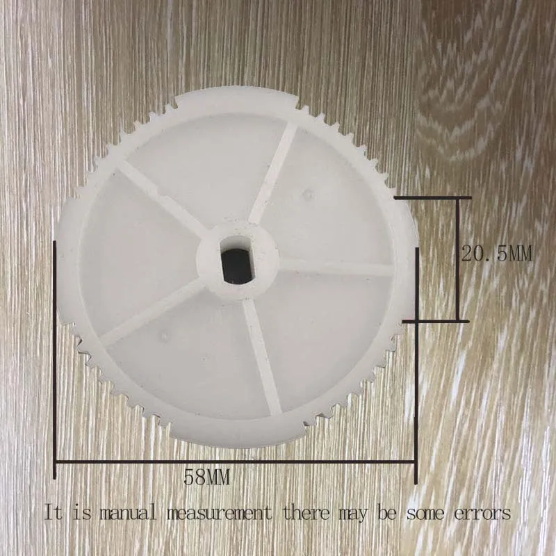 1 шт. высокое качество мясорубку частей 60 Зубы Пластиковые Шестерни Бесплатная