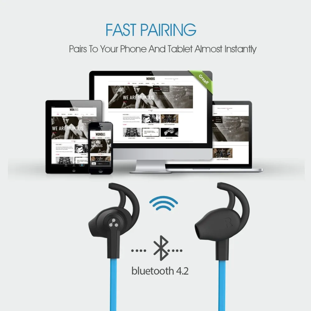 Слог SF801 Bluetooth V4.2 наушники Спортивная Беспроводная гарнитура стерео для телефона Android IOS слог SF801 с микрофоном