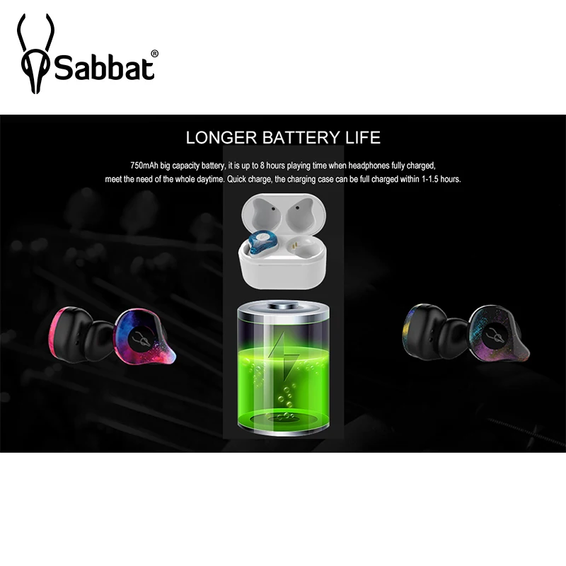Sabbat X12 Pro TWS беспроводные Bluetooth наушники гарнитура бинауральные стерео громкой