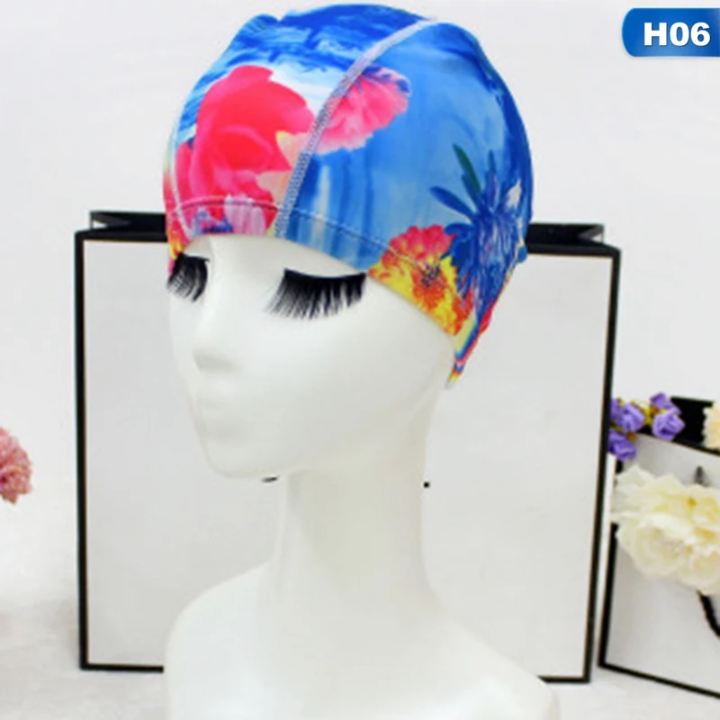 Высокие эластичные шапочки для плавания для взрослых, водонепроницаемые, растягивающиеся, удобные, с защитой ушей, длинные волосы, летние, для плавания, для бассейна, купальная шапка