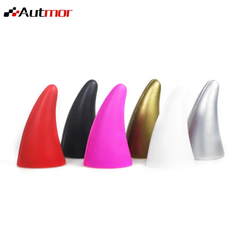 Милые 3D наклейки на крышу автомобиля Молодежные саженцы маленькая антенна рога