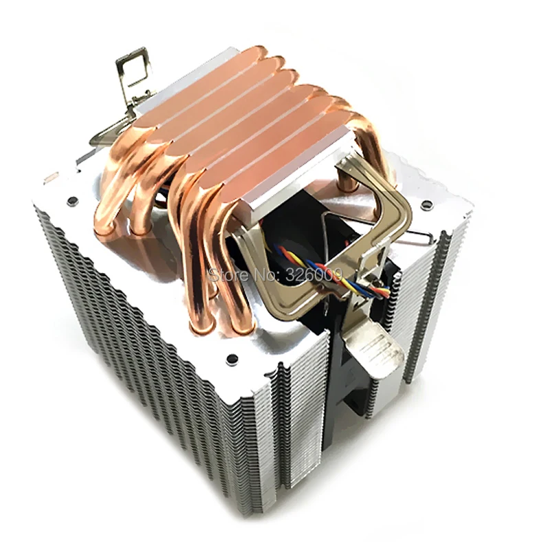 ARSYLID CN-609A-P 9 см 4pin вентилятор 6 тепловым стержнем heat pipe Процессор кулер вентилятор охлаждения для Intel LGA775 1151 115x1366 2011 для AMD AM3 AM4 радиатора