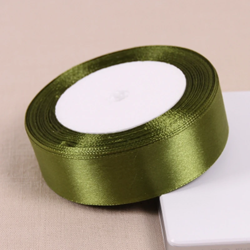 1''Silk Атласной Лентой 2.5 см 25 Ярдов 22 М Свадьба Украшения Подарочная упаковка