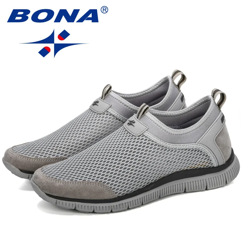 BONA New Style Men Breathable Comfortable Fashion Sneakers Wear-Resistant Lightweight Man Causal Shoes Zapatos Hombre Male |