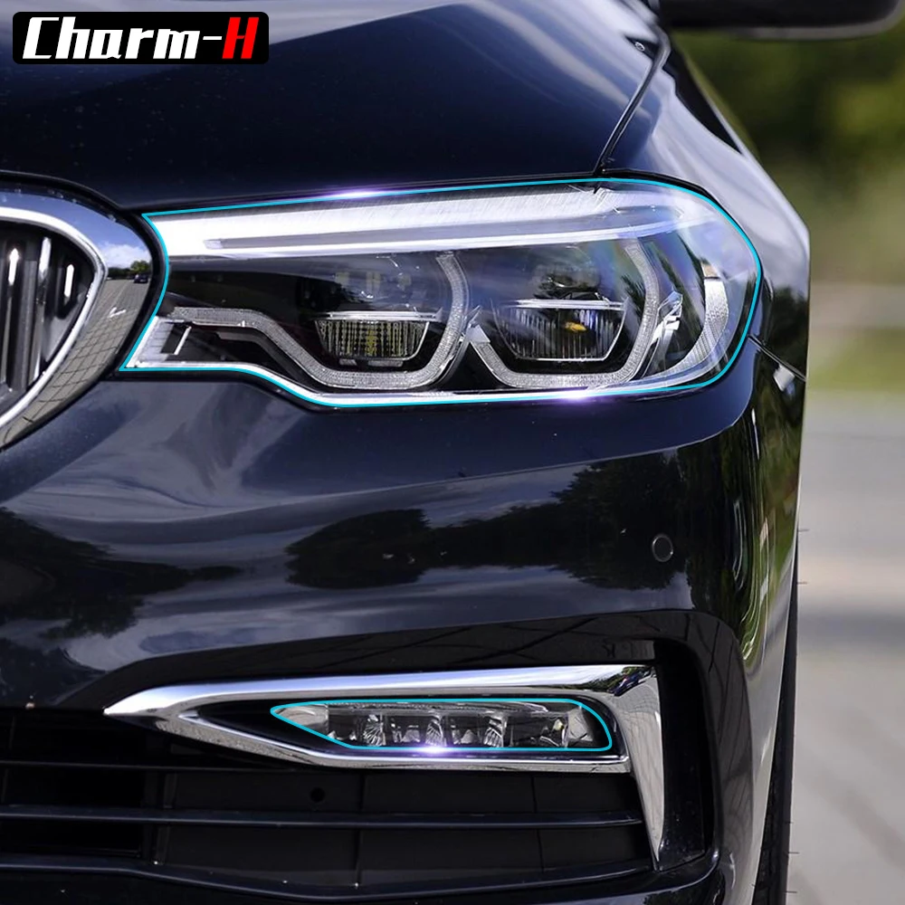 Защитная пленка для фар BMW Стайлинг F30 F10 F25 X5 F15 X6 F16 G30 F45 G11 G12 аксессуары|Наклейки на