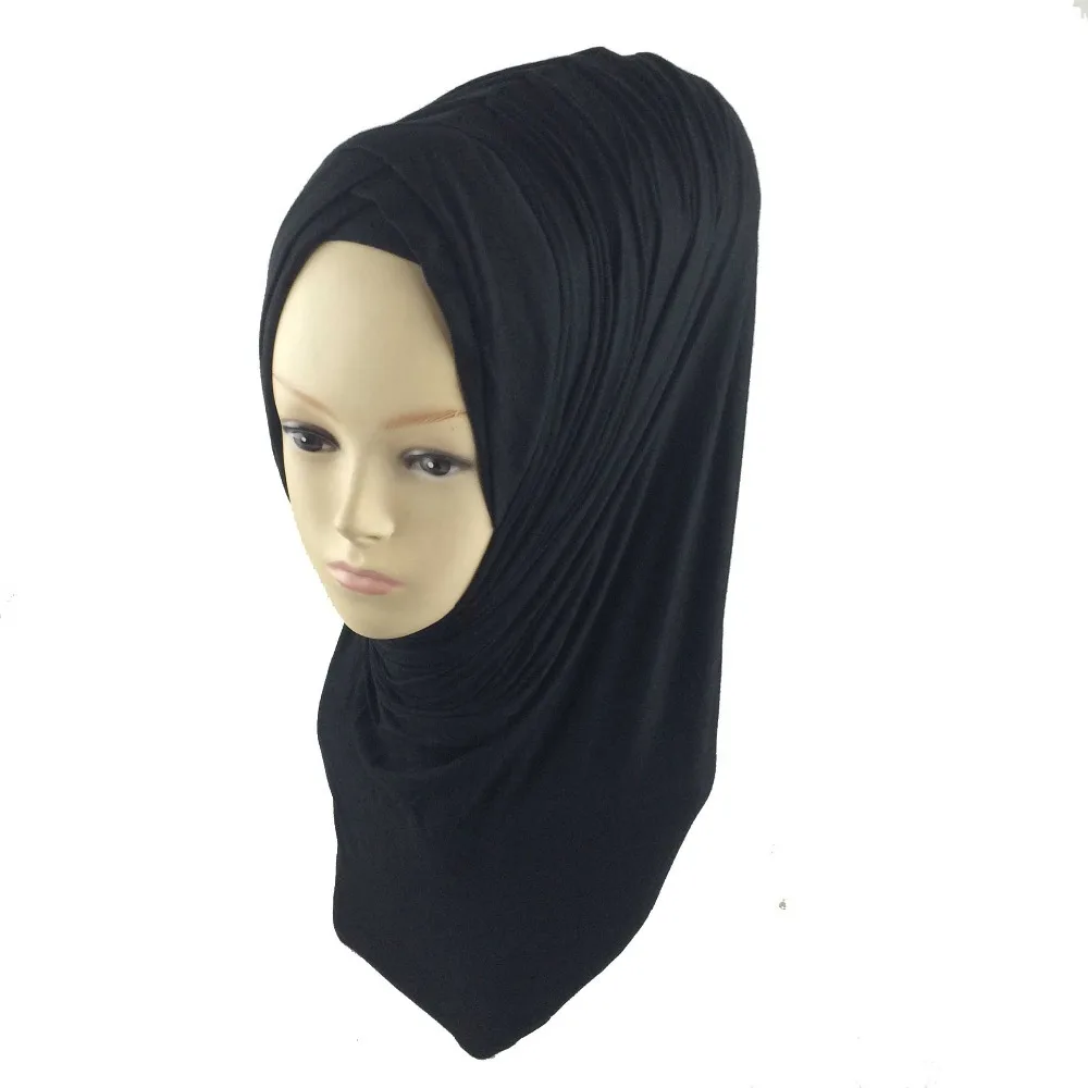 READY MADE ONE PIECE COTTON JERSEY STRETCH HIJAB / SHAWL INSTANT SCARF free shipping PHP1001 | Аксессуары для одежды