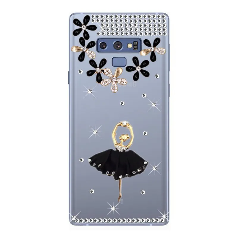 Для Samsung Galaxy Note 9 8 5 4 Алмазный чехол A80 A50 A7 2018 c7 c5 c9 pro Grand Prime J7 Neo Nxt J2 J5 prime блестящая