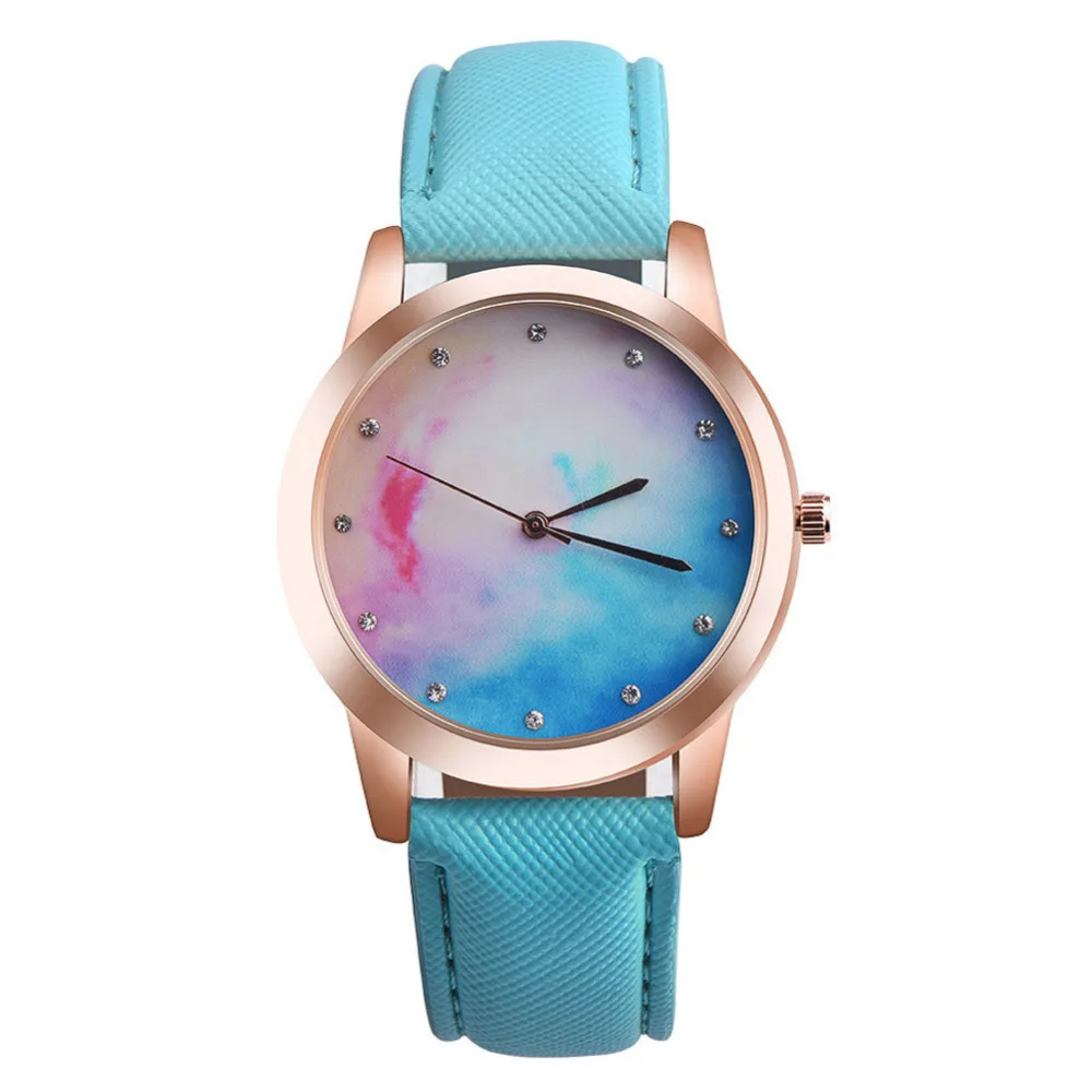 Модные женские часы карамельного цвета сменные кожаные Наручные Студенческие