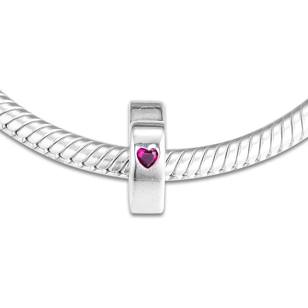 Подходит для браслетов Pandora с подвесками 100% 925 пробы серебряные украшения двумя