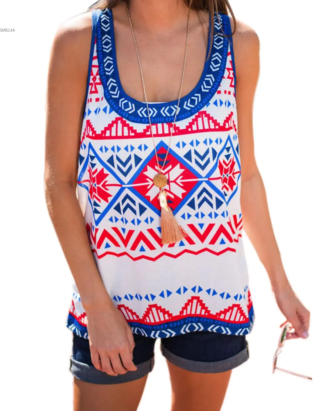 2016 летние топы женщины печать свободного покроя широкий сексуальные feminina камзол