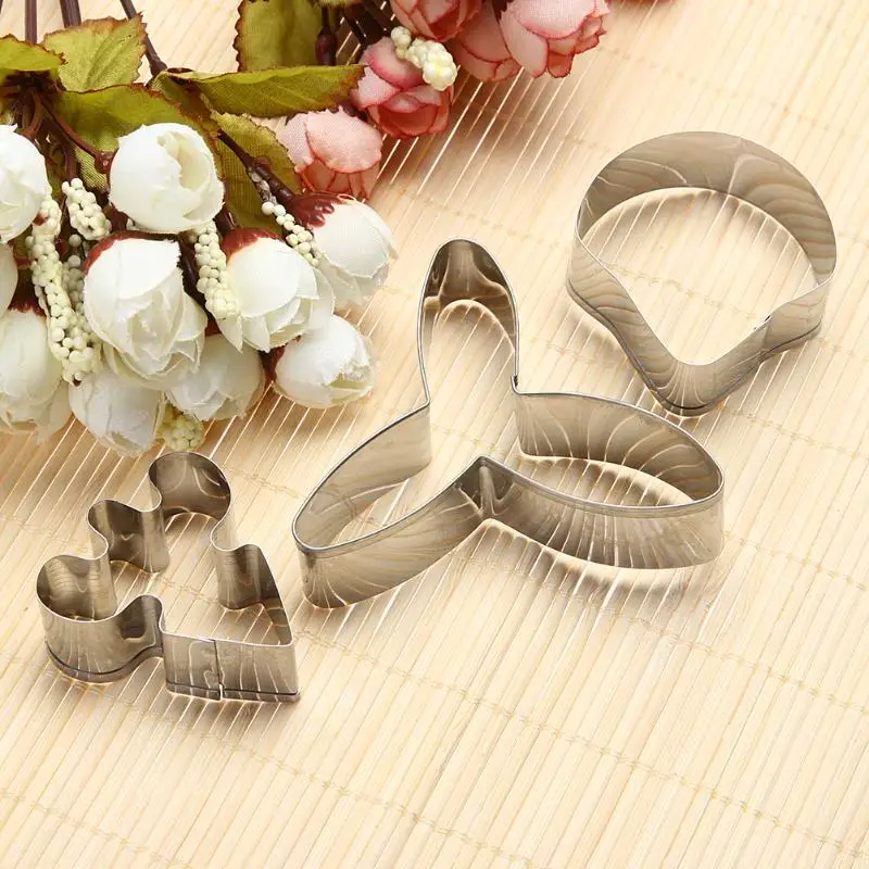 3 шт./компл. форма для торта с сахарным цветком из нержавеющей стали Форма помадка