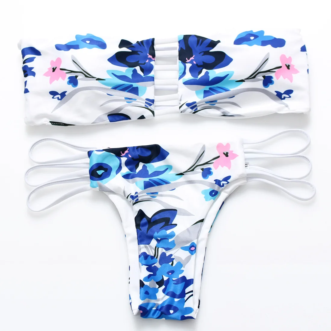STAERK Off shoulder swimsuit Women Swimwear 2018 Sexy Print Bandage Brazilian Bikini Beach Thong Bathing Suit |