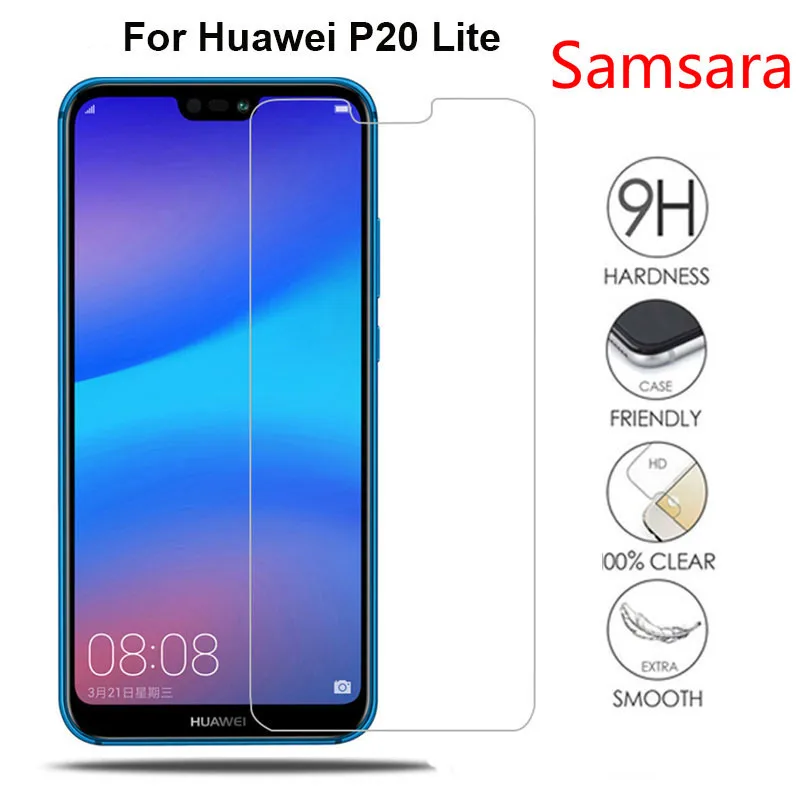 Защитное стекло 9H 2.5D Arc закаленное для Huawei P20 Lite прозрачное 5 84 дюйма 64 ГБ |