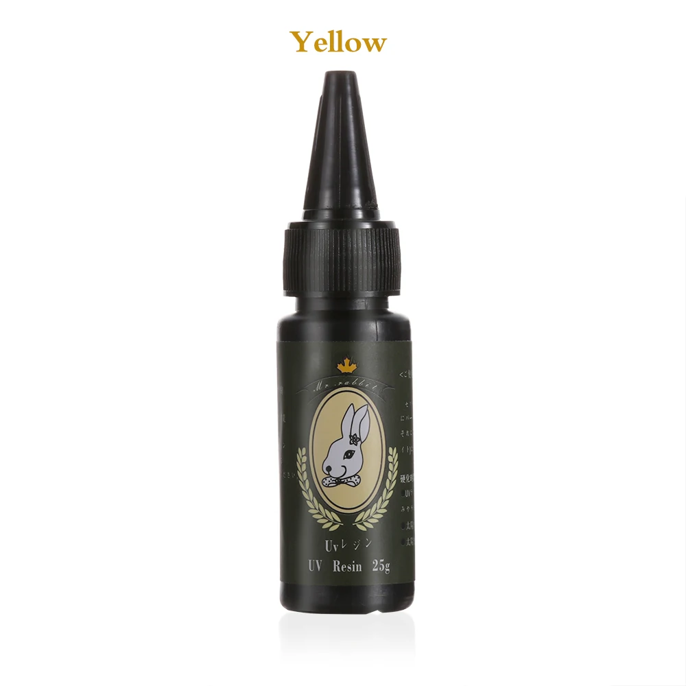 yellow Новая мода УФ цвет смолы ультрафиолетовые изгибы смолы солнечное лечение смолы DIY солнечный свет активированный Ремесла прозрачный орнамент - Цвет: yellow