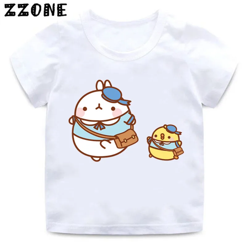 Дети милый кролик моланг забавная Одежда Мальчики и девочки мультфильм Piupiu