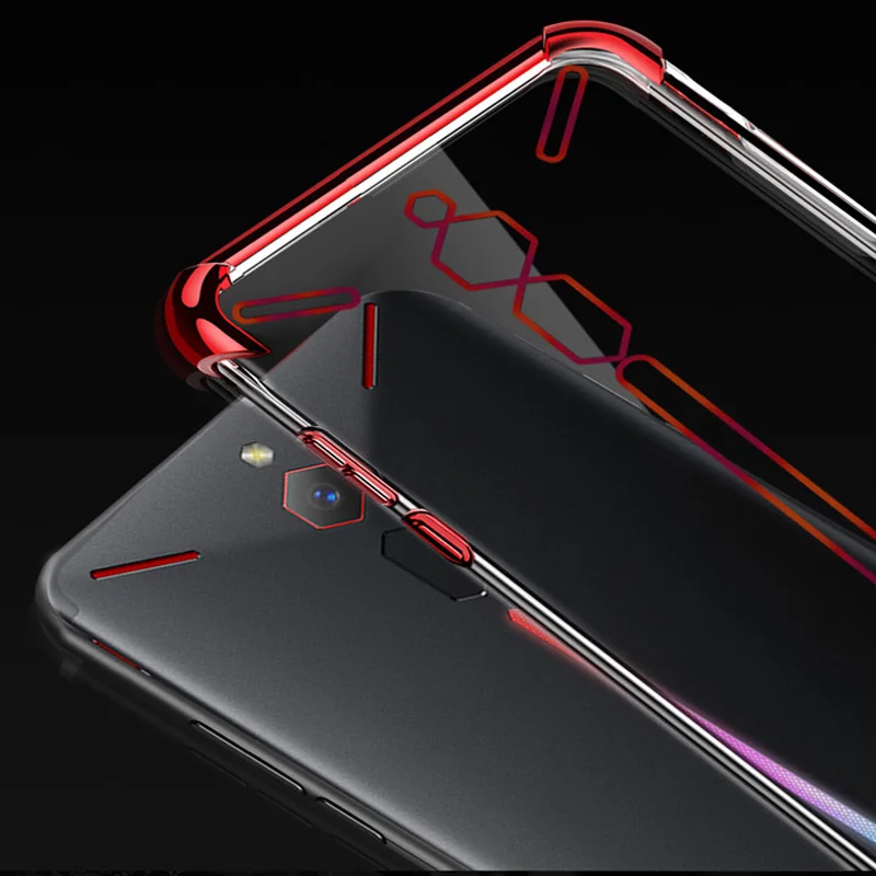 Мягкий TPU чехол для ZTE Nubia Red Magic Красный Дьявол ультра тонкий прозрачное покрытие